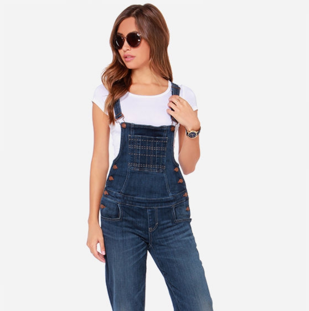 Ditto's Melissa Dark Wash Overalls Sz 26